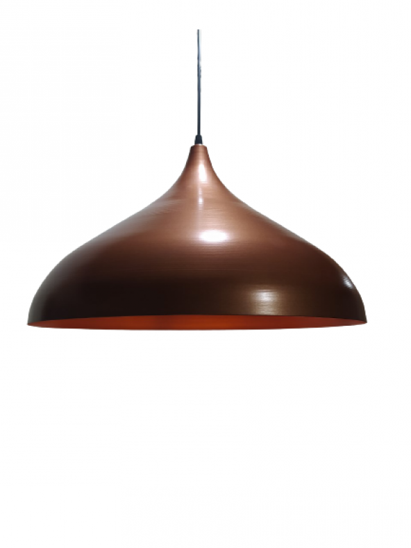 MYLİGHTS RETRO RUSTİK MAT BAKIR METAL SARKIT AVİZE  45 CM EN ürün görseli