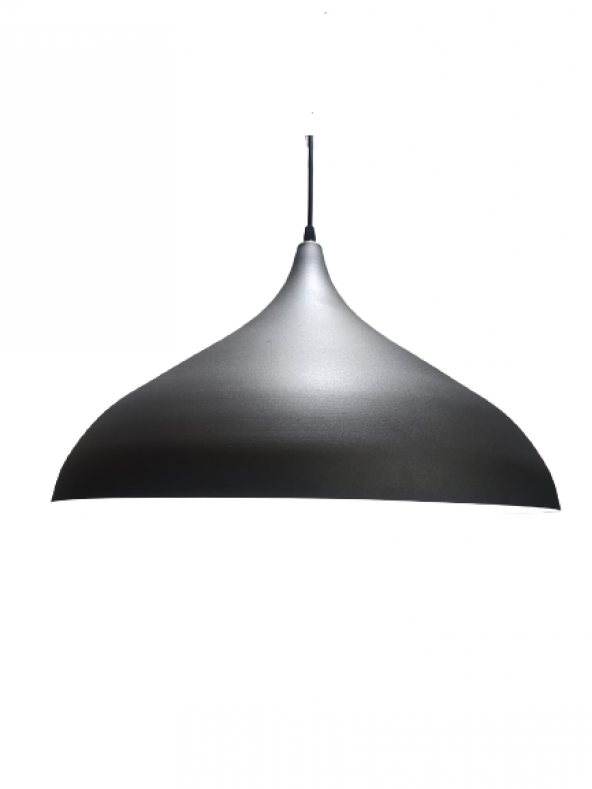 MYLİGHTS  MODERN ACIK  GRİ  İÇİ BEYAZ METAL SARKIT AVİZE 45 CM EN - Resim 2