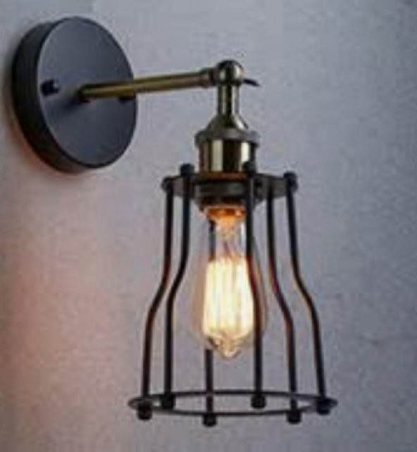 MYLİGHTS RETOR RUSTİK MAFES HAREKETLİ APLİK DUVAR LAMBASI