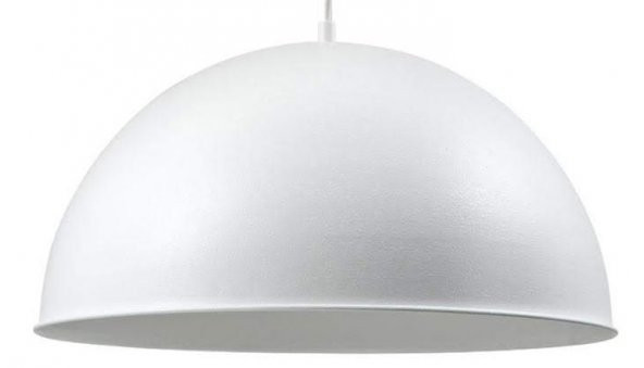 MYLİGHTS  MODERN SPOR AVİZE 40 CM  BEYAZ  İÇİ BEYAZ   SPOR SARKIT ürün görseli