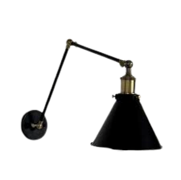 MYLİGHTS  RETRO METAL RUSTİK AKROBAT ÜÇ MAFSALI KONİK APLİK  EN 19 CM