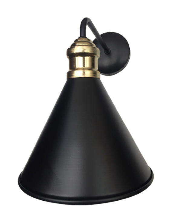 MYLİGHTS  RETRO  RUSTİK  METAL  KONİK APLİK  EN  18 CM - 2