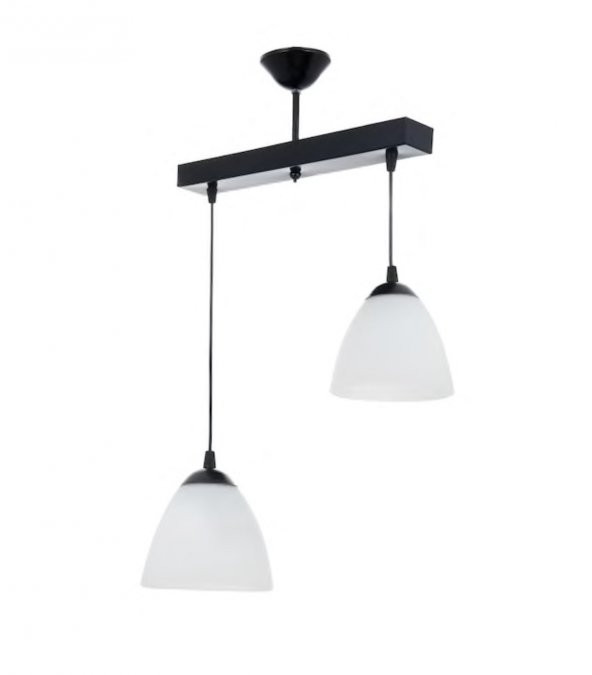 MYLİGHTS   SIRALI  İKİLİ  OPAL CAMLI AVİZE MODERN AVİZE  30 CM EN ürün görseli