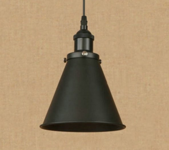 MYLİGHTS RETRO KONİK METAL SARKIT AVİZE EN 19 CM