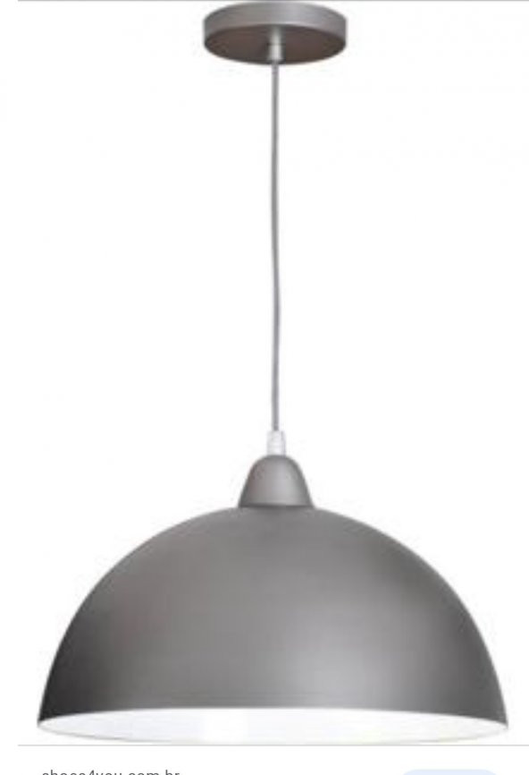 MYLİGHTS GRİ İÇİ BEYAZ METAL SARKIT AVİZE 40 CM EN