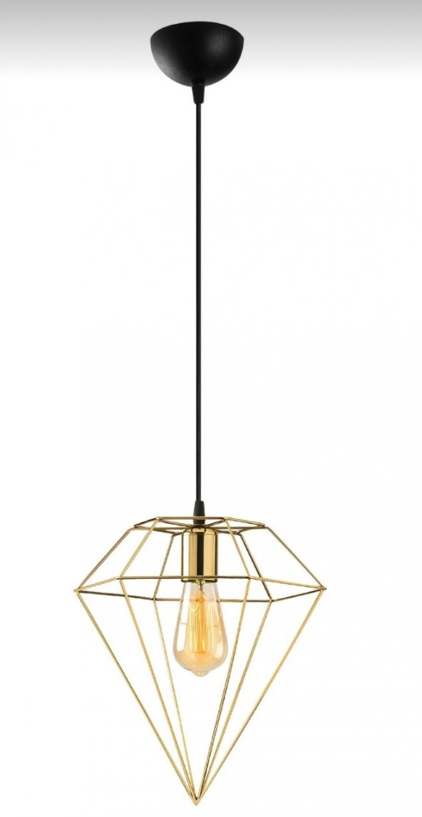 MYLİGHTS RETRO GOLD TEKLİ SARKIT AVİZE E 27
