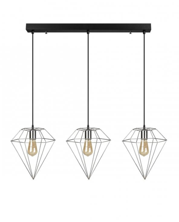 MYLİGHTS KORM  ÜÇLÜ MASA ÜSTÜ SARKIT MODERN AVİZE ürün görseli