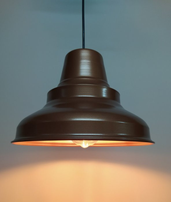 MYLİGHTS   RETRO RUSTİK MAT BAKIR AVİZE SARKIT KONİK ürün görseli