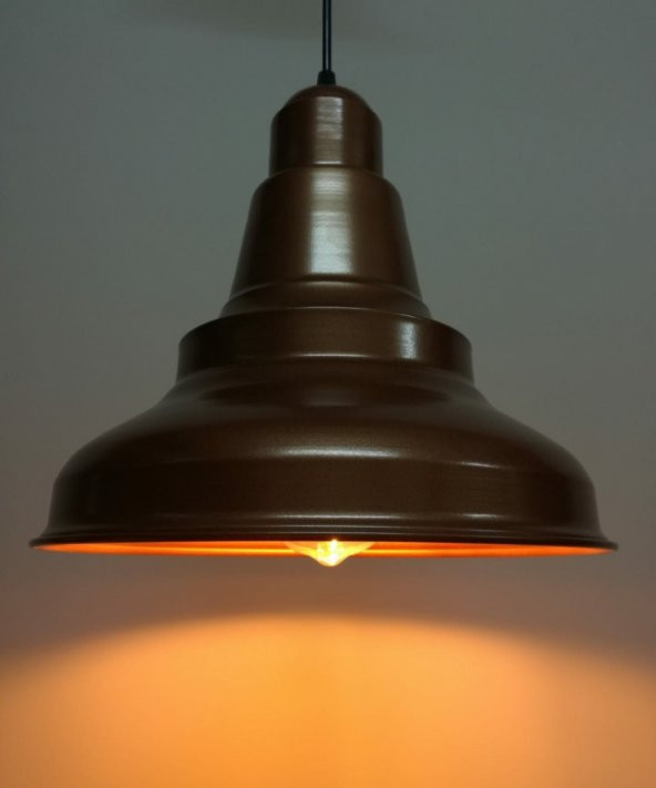 MYLİGHTS  RETRO RUSTİK MAT BAKIR METAL SARKIT AVİZE ürün görseli