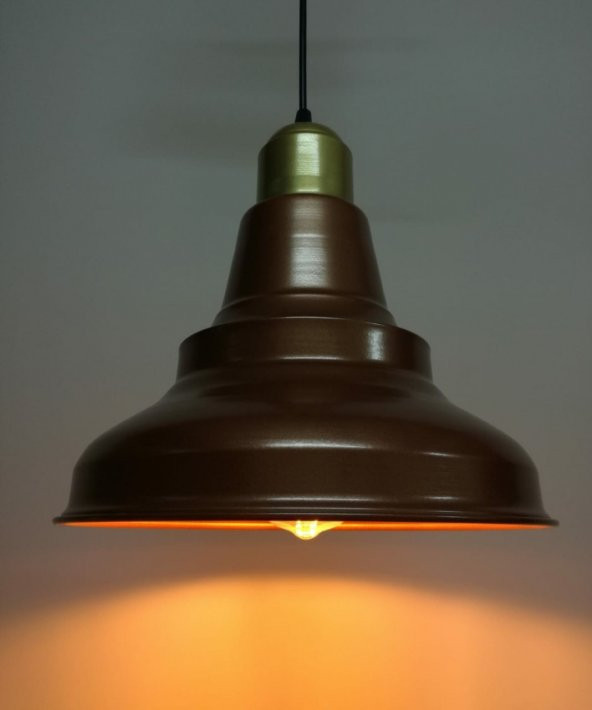 MYLİGHTS  GOLD ASKILI MAT BAKIR RUSTİK RETRO MAT SARKIT AVİZE