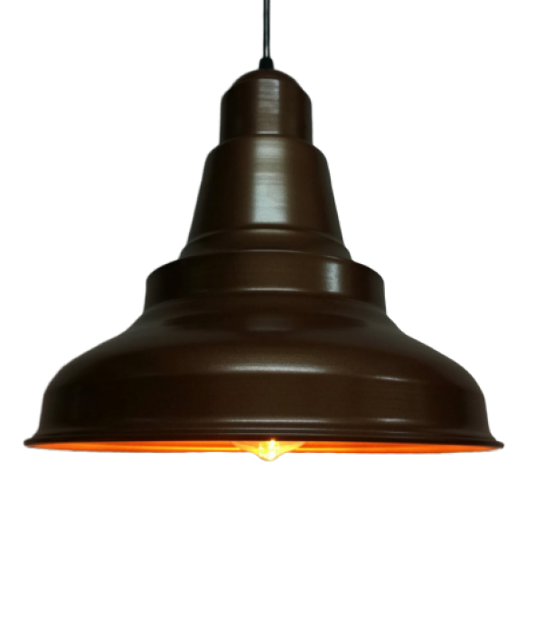 MYLİGHTS  RETRO RUSTİK MAT BAKIR METAL SARKIT AVİZE - Resim 2