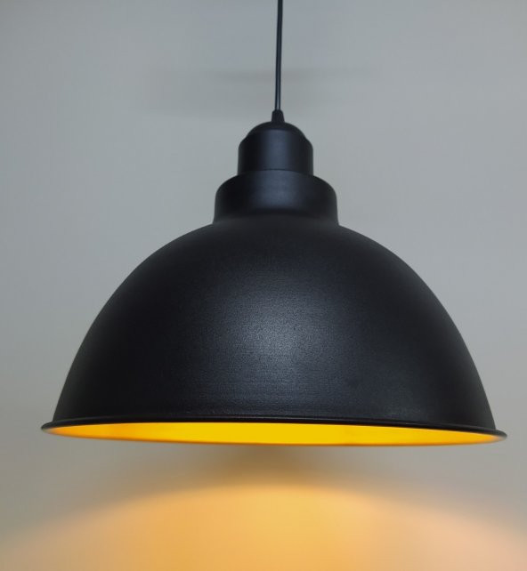 MYLİGHTS  SİYAH  İÇİ ALTIN METAL SARKIT AVİZE RUSTİK AVİZE RETRO SARKIT ürün görseli