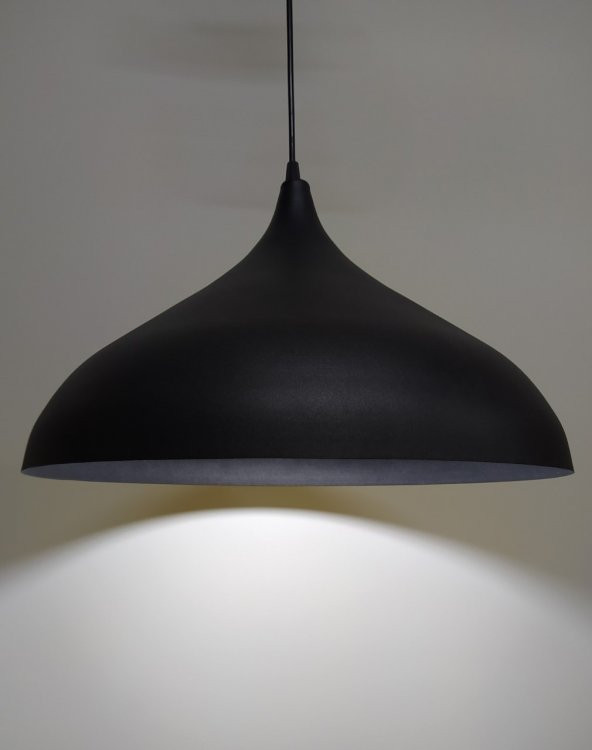 MYLİGHTS  SİYAH  İÇİ SİYAH METAL SARKIT AVİZE 43 CM   RUSTİK AVİZE ürün görseli