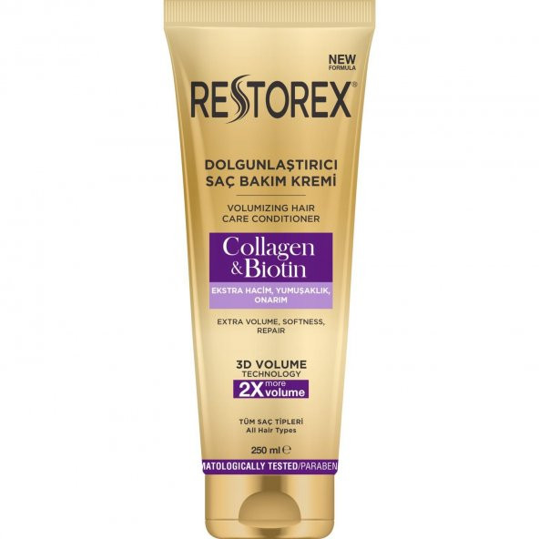 Restorex Saç Kremi Collagen Biotin Tüm Saç İçin 250 Ml