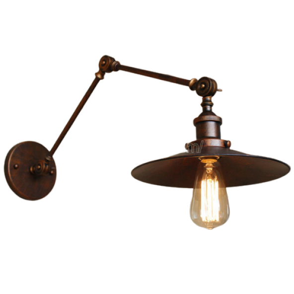 MYLİGHTS   RETRO BAKIR ESKİTME MAFSALI HAREKETLİ RUSTİK APLİK