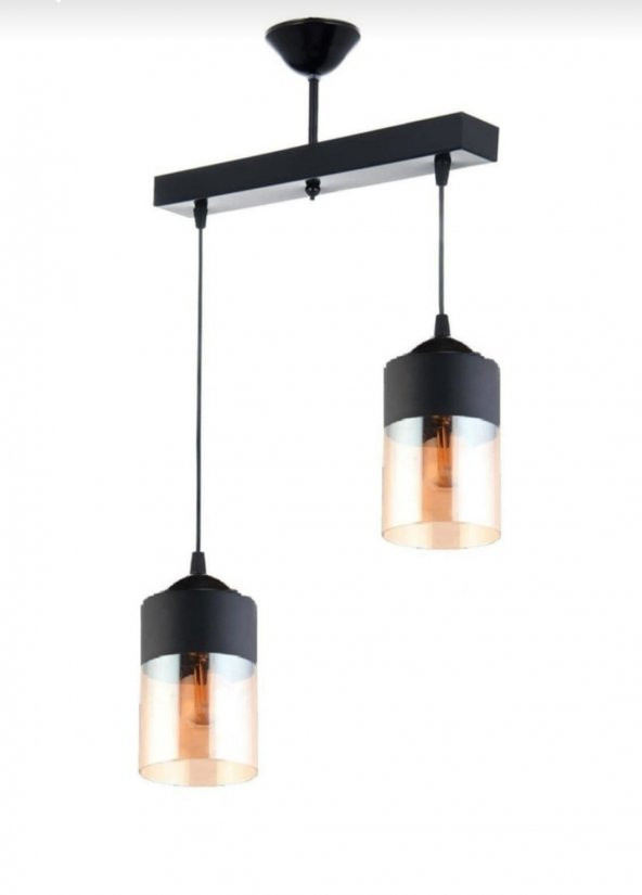 MYLİGHTS  RETRO İKİLİ SIRALI SARKIT AVİZE 30 CM EN