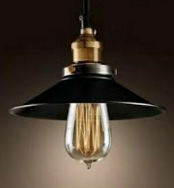 MYLİGHTS  RETRO SİYAH TEKLİ SARKIT ESKİTME ASKI  23CM