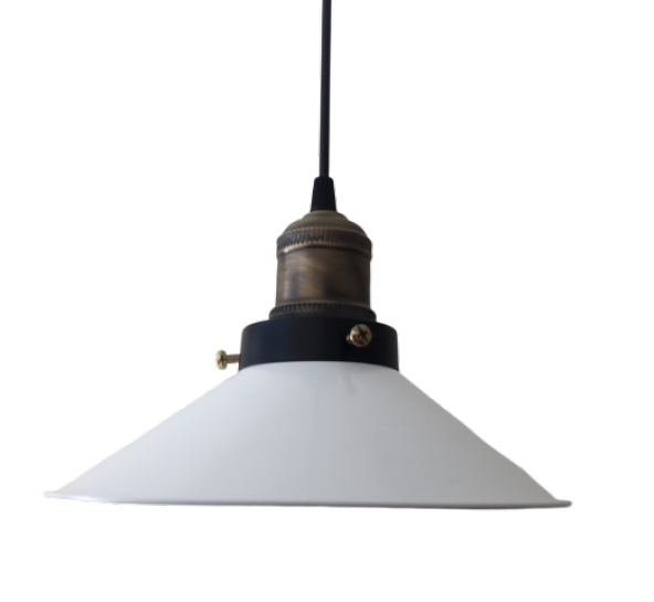 MYLİGHTS  RETRO BEYAZ METAL SARKIT AVİZE 23 CM - 2