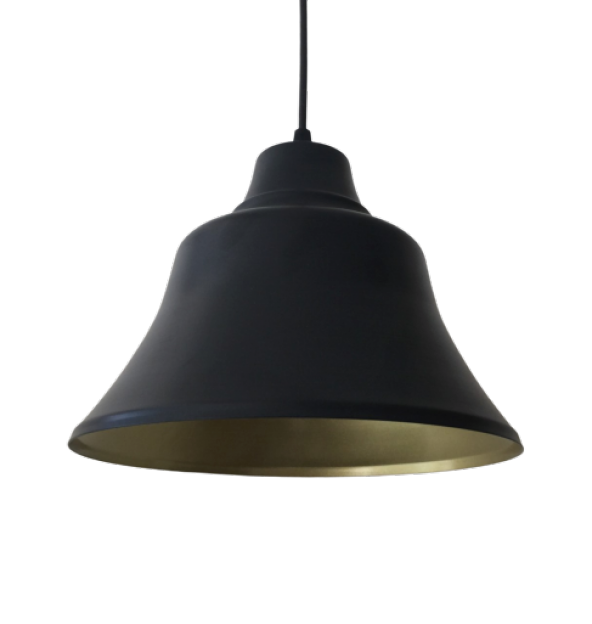 MYLİGHTS  RETRO SİYAH  İÇİ SARI METAL SARKIT AVİZE ürün görseli