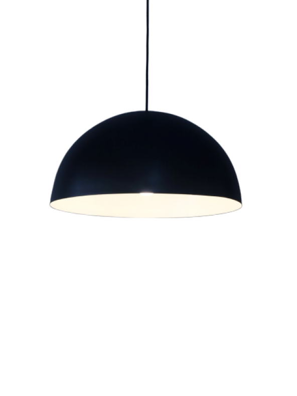 MYLİGHTS  RETRO METAL SARKIT AVİZE SİYAH  İÇİ BEYAZ  40CM ürün görseli