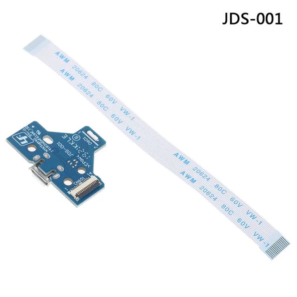 JDS 001 Soket ve 14 Pin Flex Kablo PS4 Kol Tamir USB Şarj Soket Tamiri JDS-001 ve 14pin V1 Kol Tamir