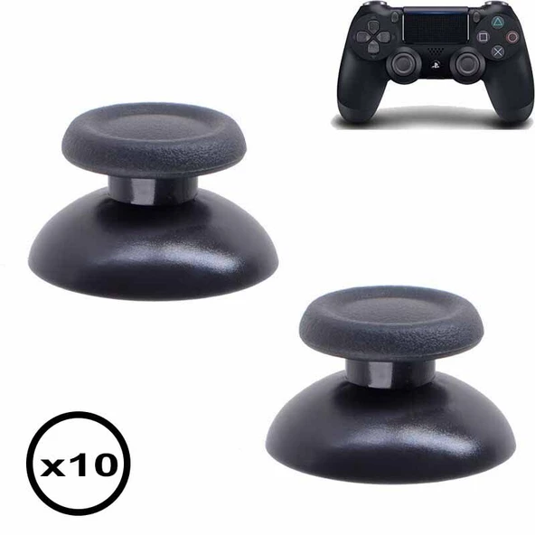 10 Adet PS4 Analog Topuz Yedek Parça PS4 Topuz Thumb Stick v1 v2 Tüm PS4 Kollara Uyumlu