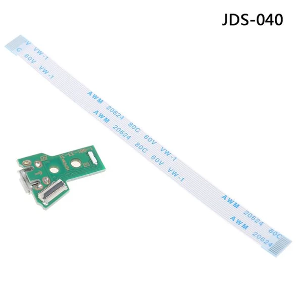 JDS 040 Soket ve 12 Pin Flex Kablo PS4 Kol Tamir JDM 040 JDS-040 ve 12pin USB Şarj Soket Tamiri