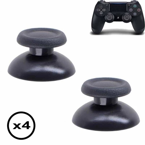 4 Adet PS4 Analog Topuz Yedek Parça PS4 Topuz Thumb Stick v1 v2 Tüm PS4 Kollara Uyumlu