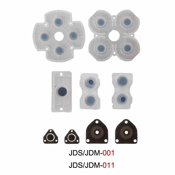 PS4 Kol Tamir JDM JDS 001 011 İç Lastik Takımı TAM SET Silikon 1. KALİTE PS4 Yedek Parça Rubber Pad