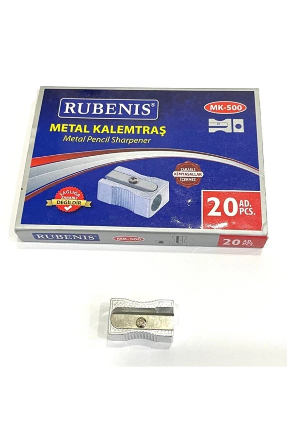Rubenis Metal Kalemtıraş (20 Li Paket)