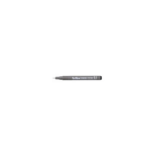 Artline Teknik Çizim Kalemi 0.1 MM Siyah (12 Li Paket)