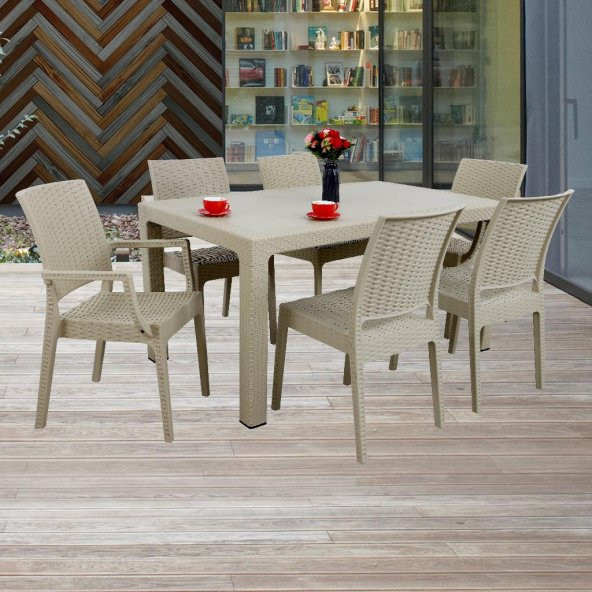 Mandella Elit Rattan 90x150 2 Elit Koltuk 4 Elit Sandalye Masa Takımı Çölbeji - 3
