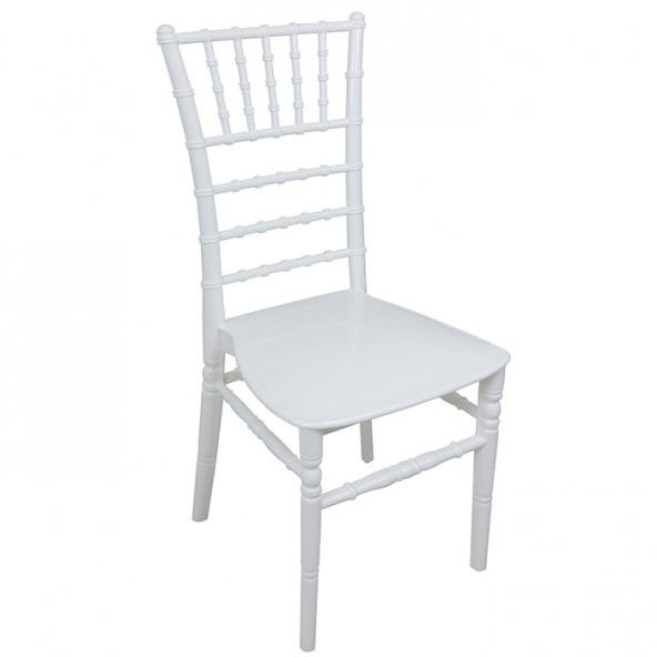 Mandella Silver Sandalye Tifany Beyaz