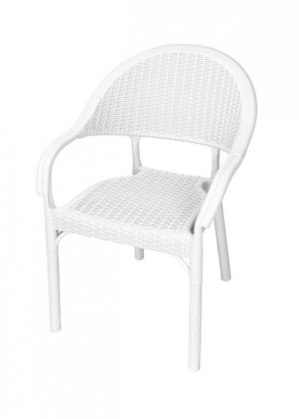 Mandella Eylül Rattan Koltuk (6 adet) Beyaz