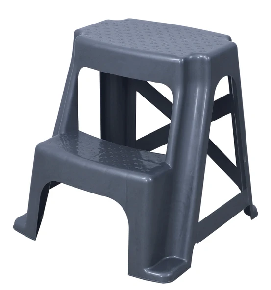 Mandella Sağlam Plastik Basamaklı Tabure Metalize (1 ADET) - 2