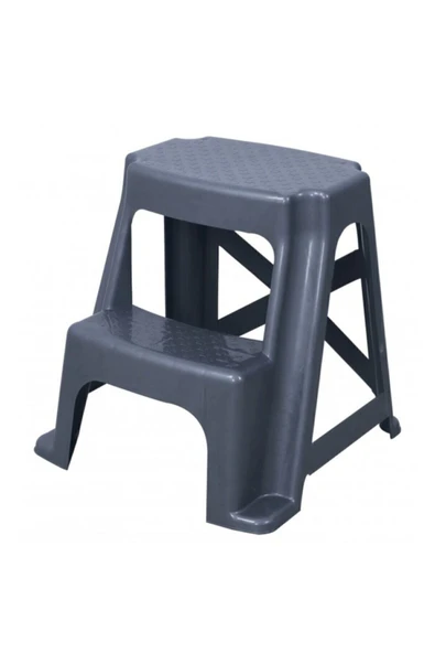 Mandella Sağlam Plastik Basamaklı Tabure Metalize (1 ADET)