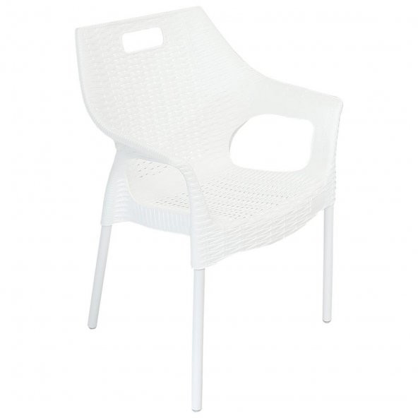 Mandella Star Rattan Koltuk  (6 Adet) BEYAZ