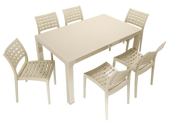 Mandella Wood 90x150 Cafe Sandalye Masa Takımı ÇÖLBEJİ