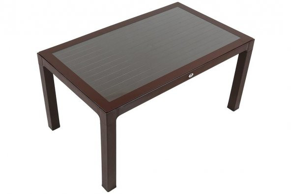 Mandella 90x150 Wood Masa (Camlı) KAHVERENGİ