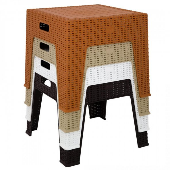 Mandella Elit Rattan Sehpa KAHVERENGİ - 2