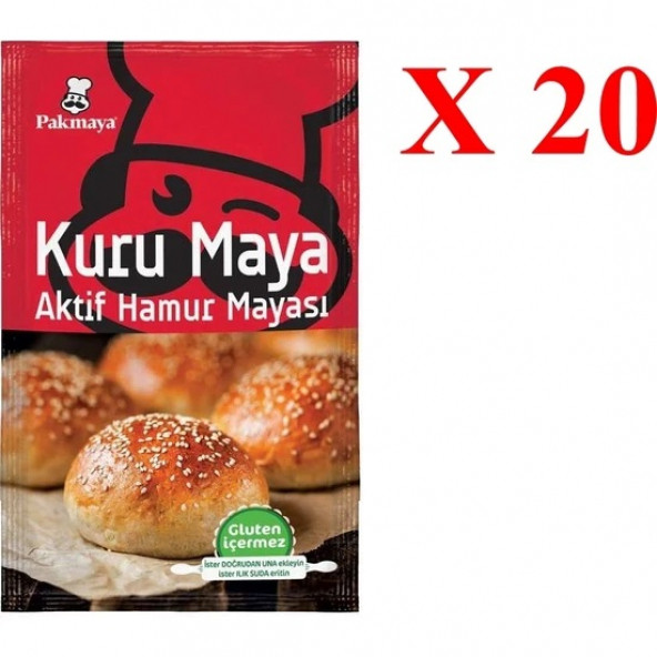 Pakmaya Kuru Maya 100Gr  20Adet