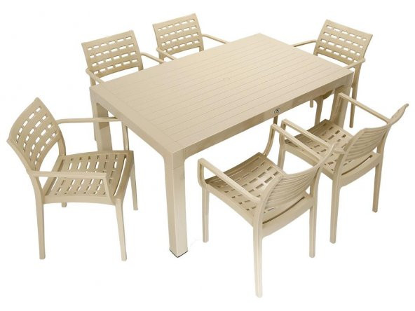 Mandella Wood 90x150 Cafe Koltuk Masa Takımı ÇÖLBEJİ