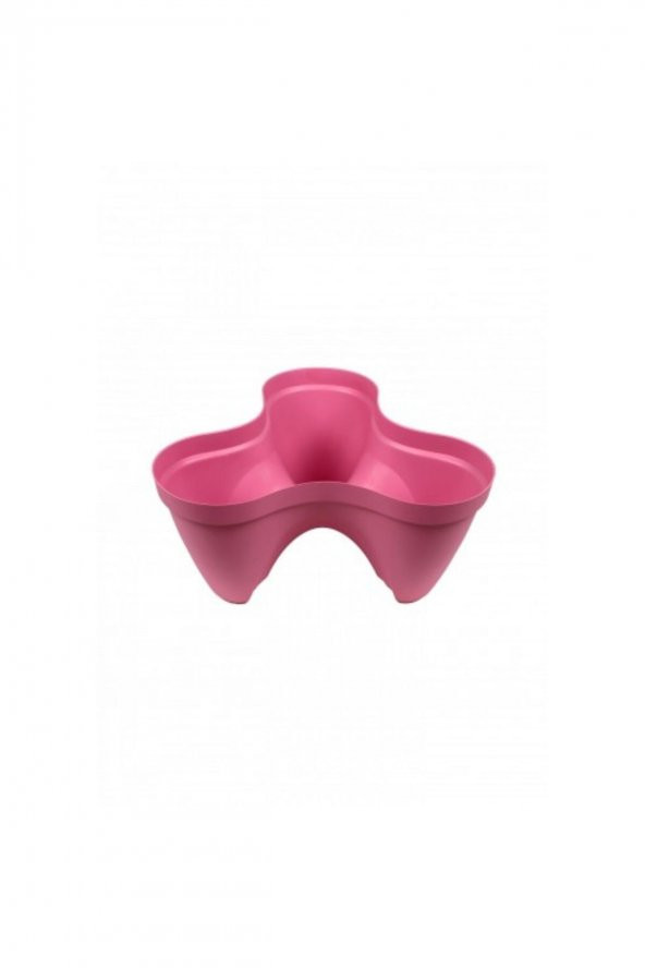 Sağlam Plastik 3lü Karizma Saksı Pembe