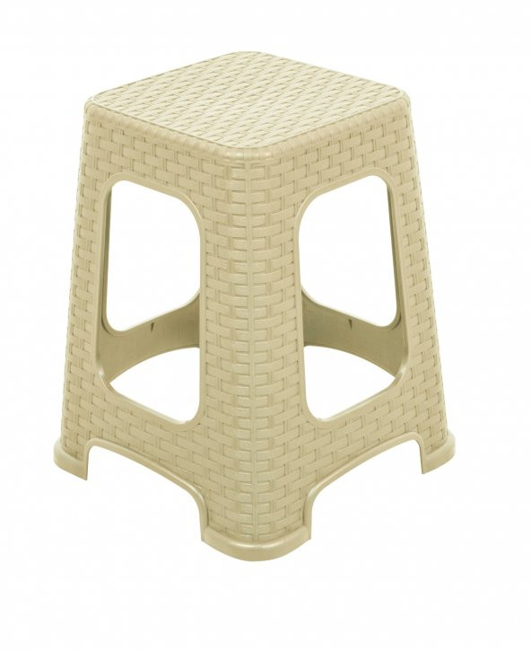 Mandella Sağlam Plastik Karizma Rattan Tabure Çölbeji (1 ADET)