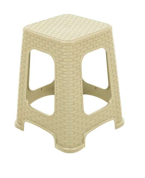 Mandella Sağlam Plastik Karizma Rattan Tabure Çölbeji (1 ADET) - 2