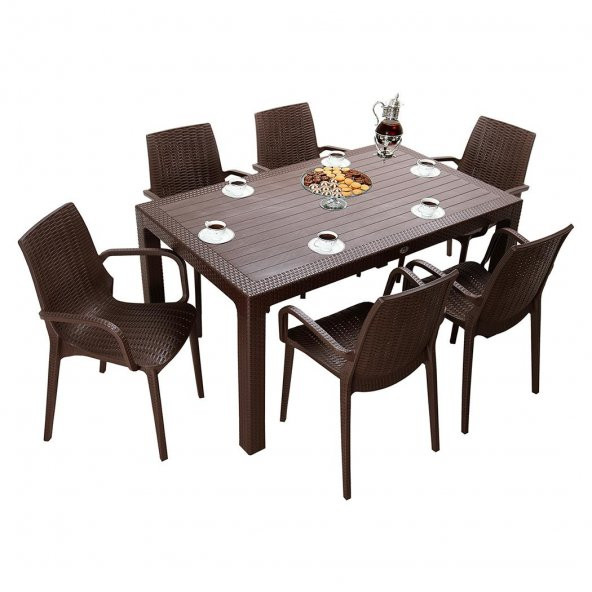 Mandella Elit Rattan 90X150 Nirvana Koltuk Masa Takımı