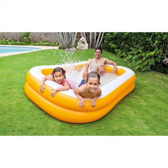 İntex Mandalina Aile Havuzu Dikdörtgen Havuz 229x147x46