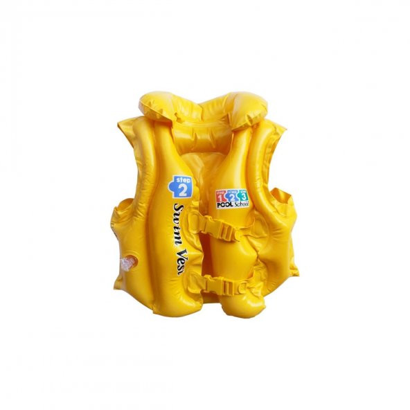 İntex Yakalı Sarı Yelek Yüzme Yardımcısı Yelek 50x47 cm