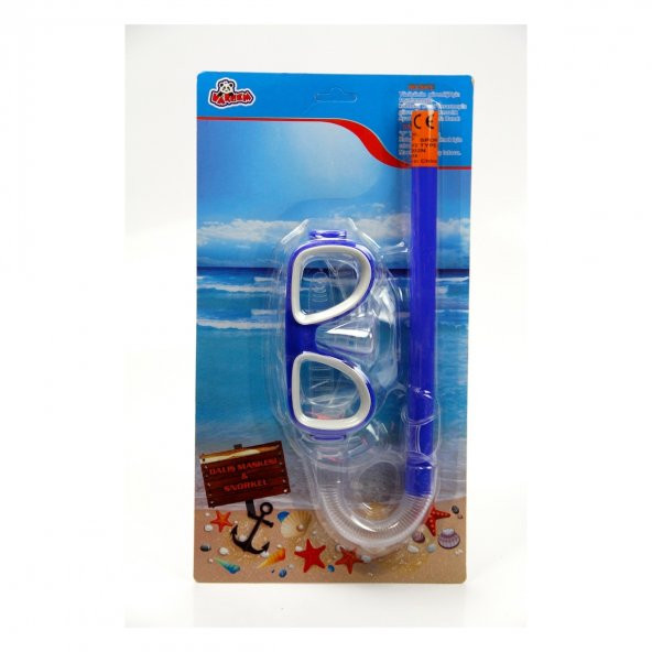 Deniz Gözlüklü Çocuk Şnorkel Set MAVİ