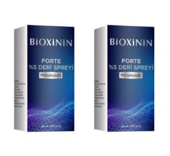Bioxinin Forte Minoksidil %5 Deri Spreyi 60 ml 2'li Ürün